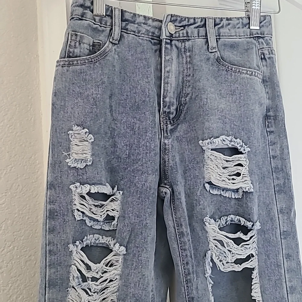 SHEIN kids bell bottom denim jeans 10-11 yr - Picture 2 of 4